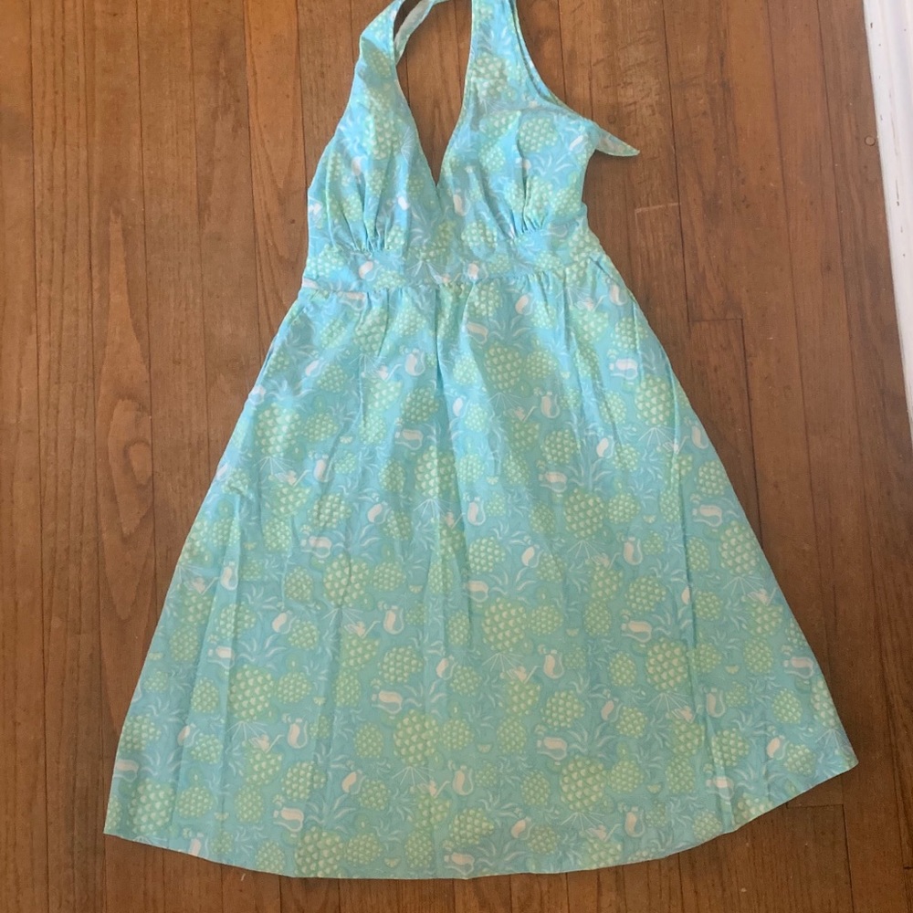 Vineyard Vines halter summer dress.